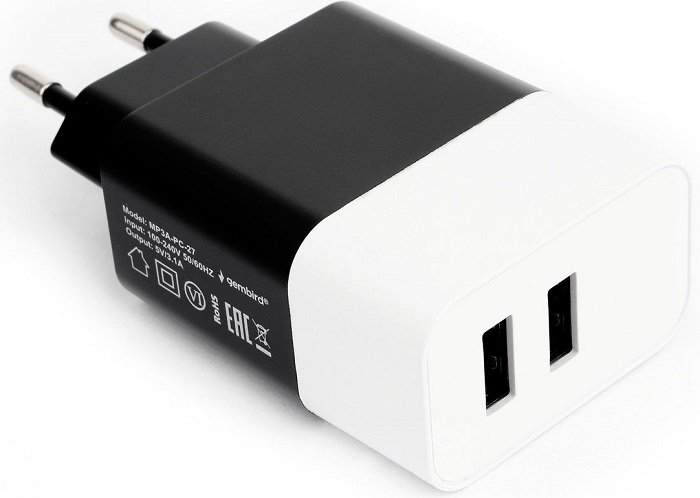 Зарядное устройство USB сетевое Cablexpert MP3A-PC-27;