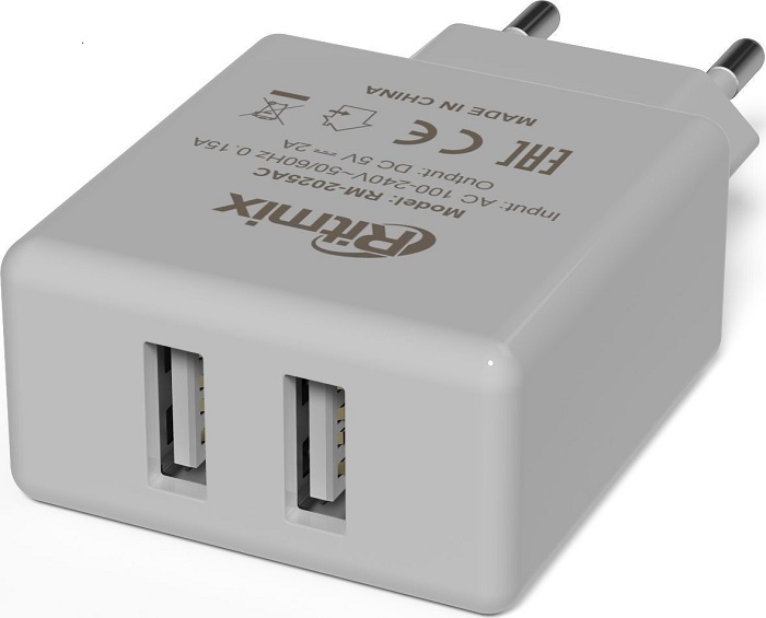 Зарядное устройство USB сетевое Ritmix RM-2025AC