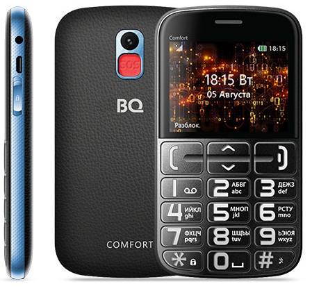 Мобильный телефон BQ Comfort Black Blue