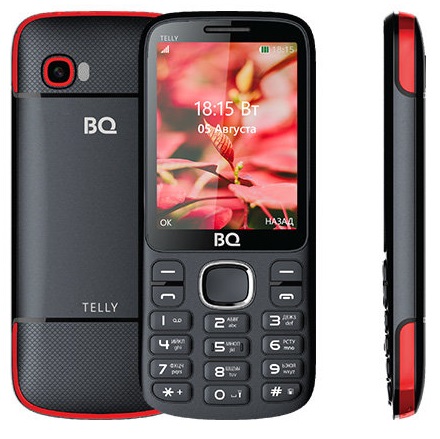 Мобильный телефон BQ Telly Black Red