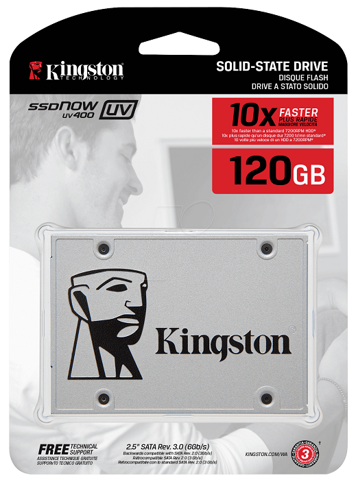 SSD-накопитель 2.5" 120Гб Kingston UV400 (SUV400S37/120G);