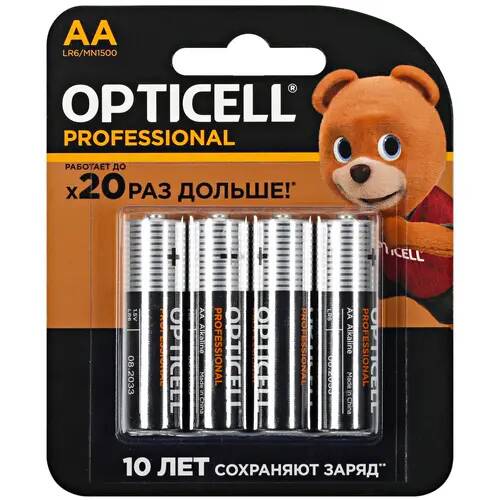 Батарейка AA OPTICELL Professional (LR6/MN1500); щелочная;