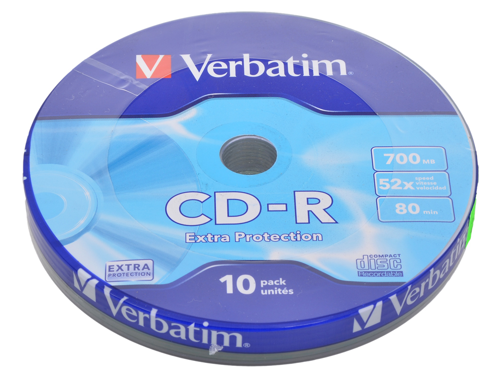 Диск CD-R Verbatim Extra Protection (43725);