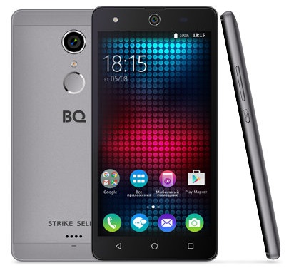 Смартфон BQ StrikeSelfie Grey (BQ-5050); 5"IPS(1280x720);
