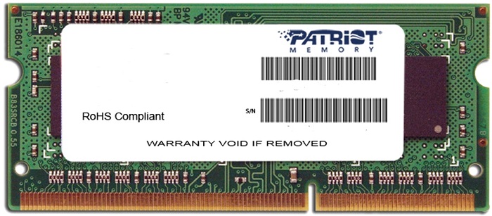 Оперативная память SO-DIMM DDR3 4Гб Patriot