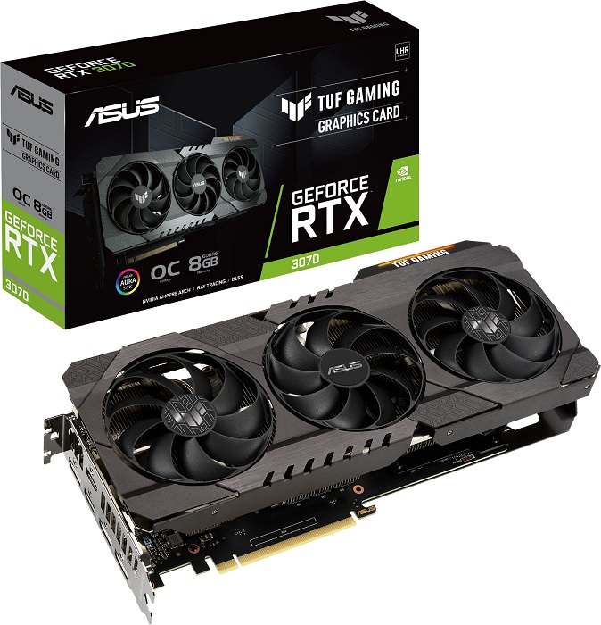Видеокарта nVidia RTX 3070 Asus TUF-RTX3070-O8G-V2-GAMING