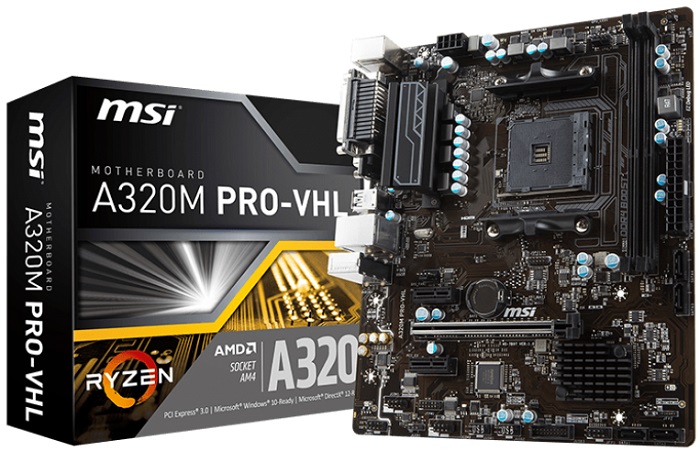 Материнская плата AMD A320 MSI A320M