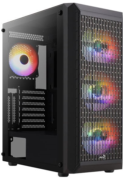 Корпус AeroCool Beam-G-BK-v2 (4711099471744); ATX; Mini-Tower;