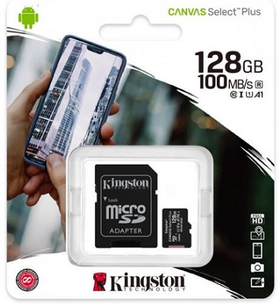 Карта памяти microSDXC 128 ГБ Kingston