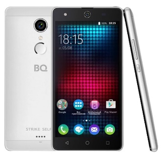 Смартфон BQ StrikeSelfie Silver (BQ-5050); 5"IPS(1280x720);