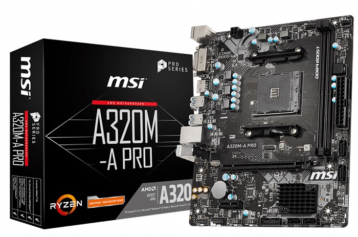 Материнская плата AMD A320 MSI A320M-A