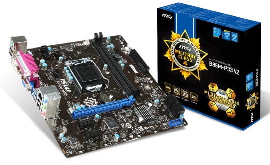 Материнская плата intel B85 MSI B85M-P33