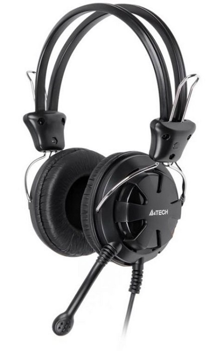 Наушники с микрофоном A4Tech HS-28 Black;