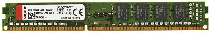 Оперативная память DDR3 4Гб Kingston (KVR16N11S8/4WP);