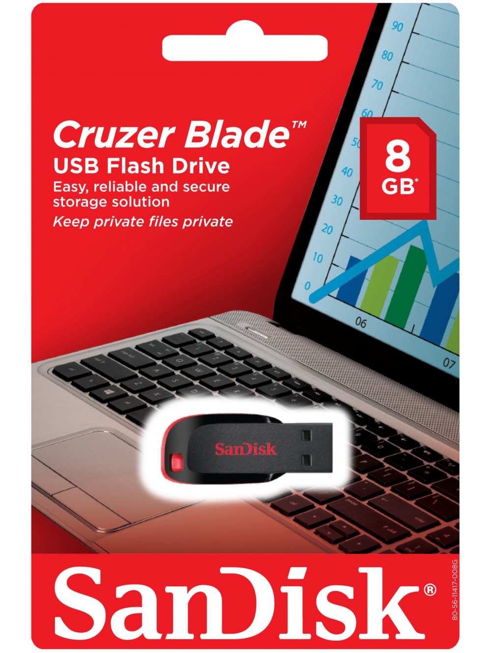 USB-флэш 8 ГБ SanDisk Cruzer Blade