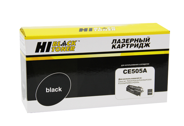 Картридж лазерный Hi-Black HB-CE505A; для HP