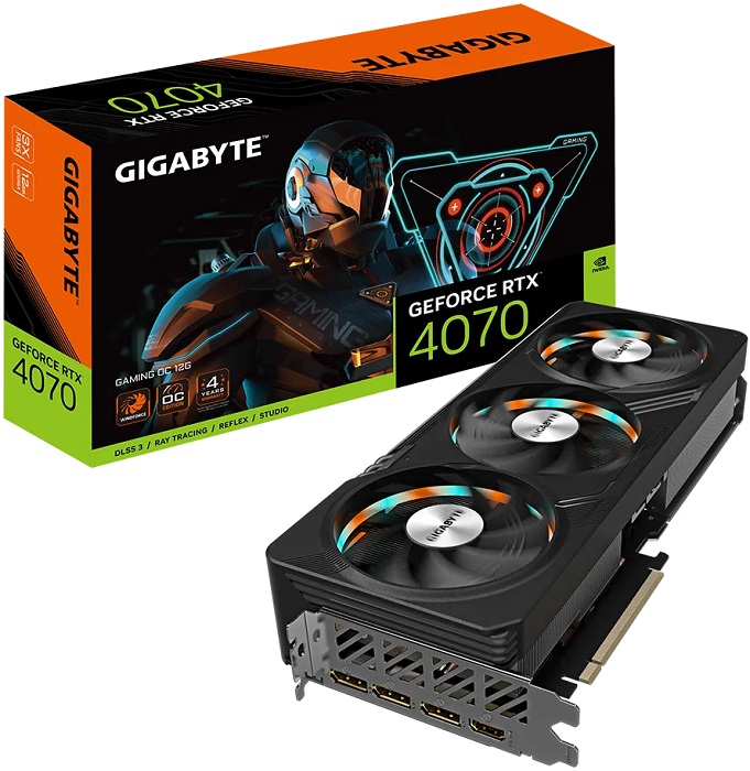 Видеокарта nVidia RTX 4070 Gigabyte GAMING