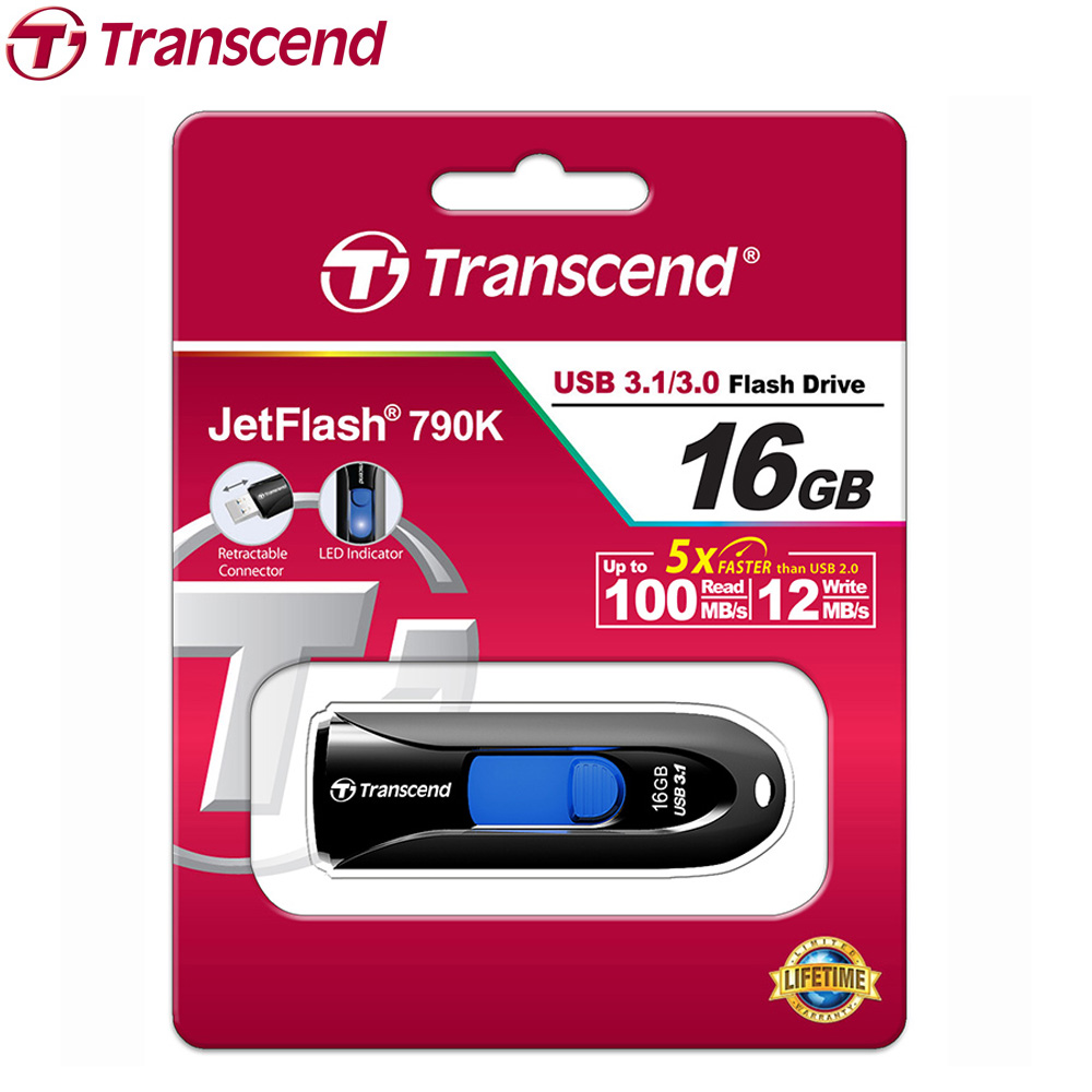 USB-флэш 16 ГБ Transcend 790K (TS16GJF790K);