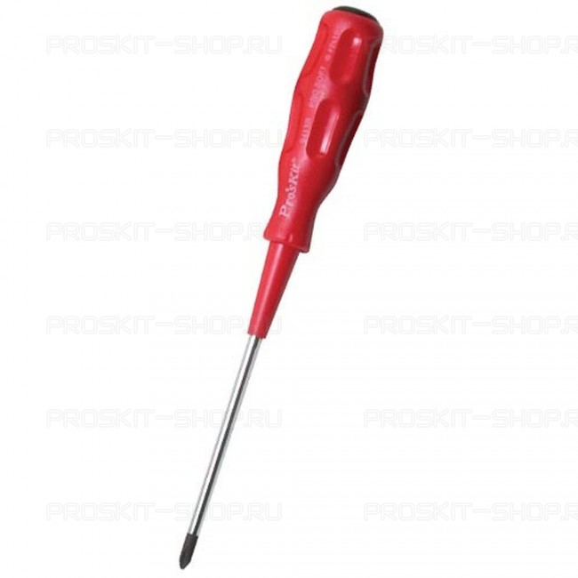 Отвертка крестообразная ProsKit 89414B; #2x157; красный