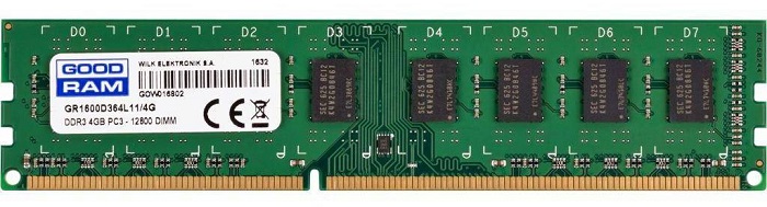Оперативная память DDR3 4Гб GoodRam (GR1600D364L11/4G);