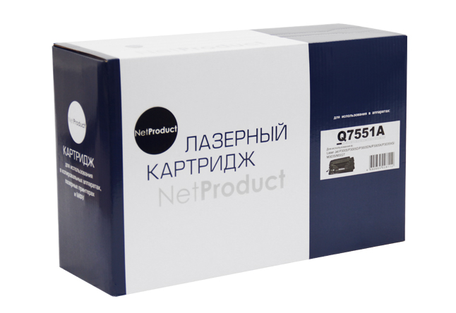 Картридж лазерный NetProduct N-Q7551A; для HP