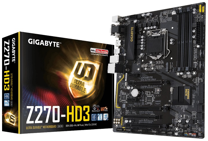 Материнская плата intel Z270 Gigabyte GA-Z270-HD3;