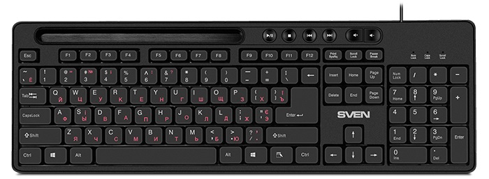 Клавиатура Sven KB-S302 (SV-018252); мембранная; 6