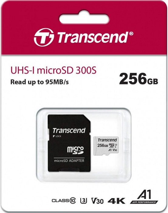 Карта памяти microSDXC 256 ГБ Transcend