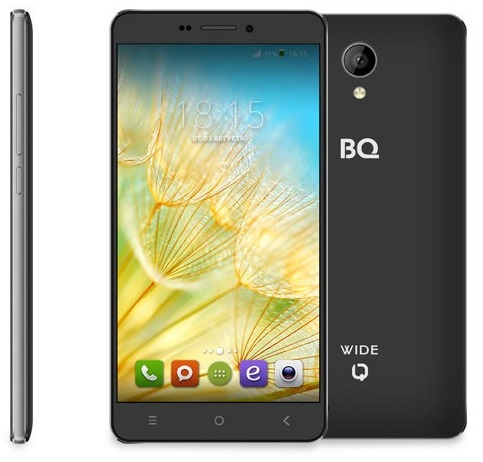 Смартфон BQ Wide Black (BQ-5515); 5.5"IPS(1440x720);