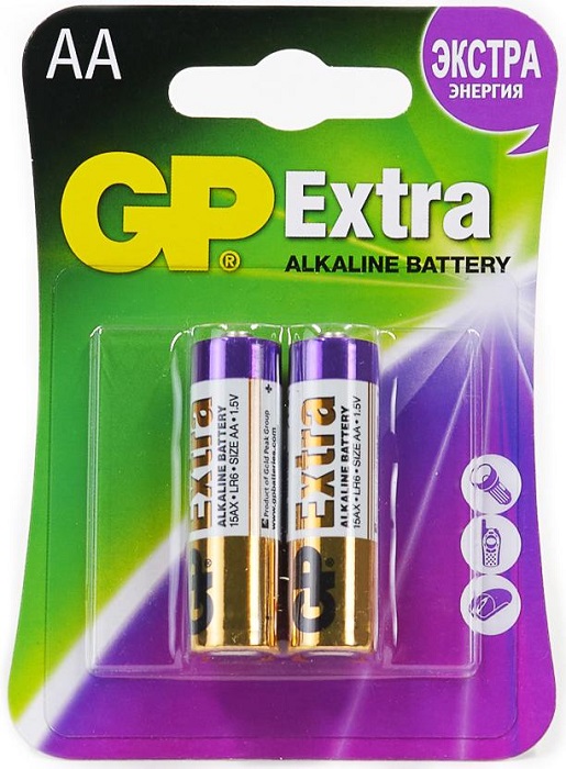 Батарейка AA GP Extra (GP 15AX-2CR2);