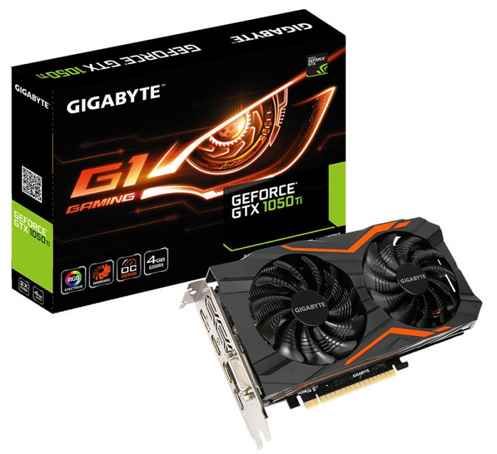Видеокарта nVidia GTX 1050Ti Gigabyte GV-N105TG1