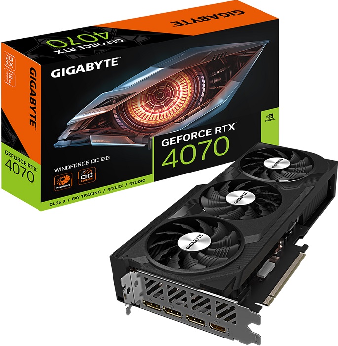 Видеокарта nVidia RTX 4070 Gigabyte WINDFORCE