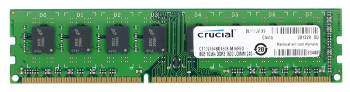 Оперативная память DDR3 8Гб Crucial (CT102464BD160B);