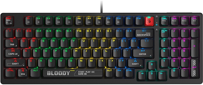 Клавиатура A4Tech Bloody S98 Black; механическая;