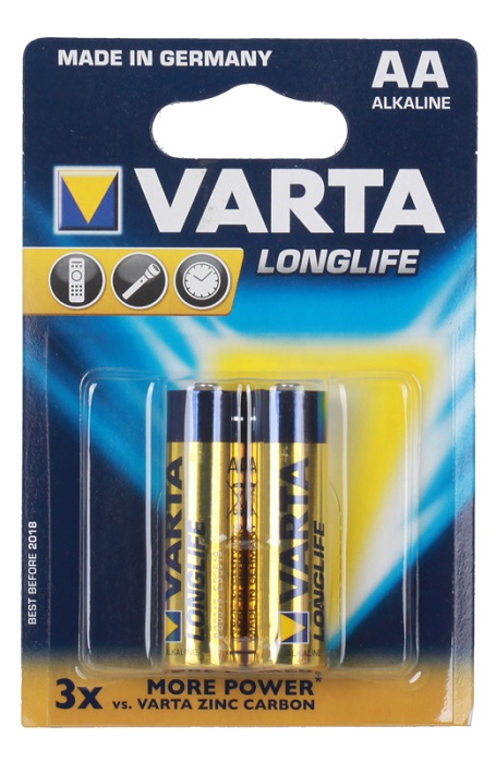 Батарейка AA Varta LONG LIFE (4106113412);