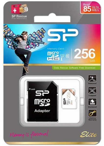 Карта памяти microSDHC 256 ГБ Silicon