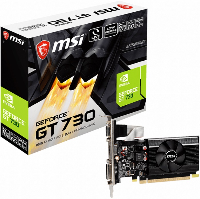Видеокарта nVidia GT 730 MSI N730K-2GD3/LP;