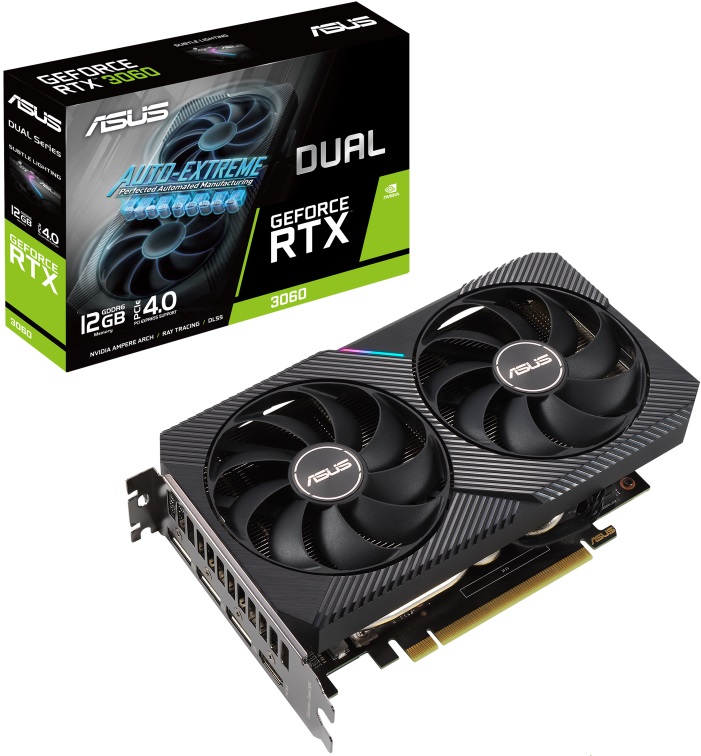 Видеокарта nVidia RTX 3060 Asus DUAL-RTX3060-12G