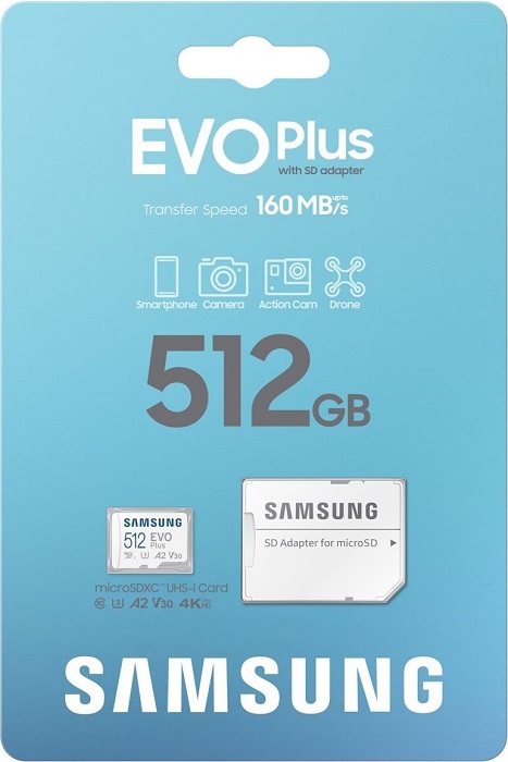 Карта памяти microSDXC 512 ГБ Samsung