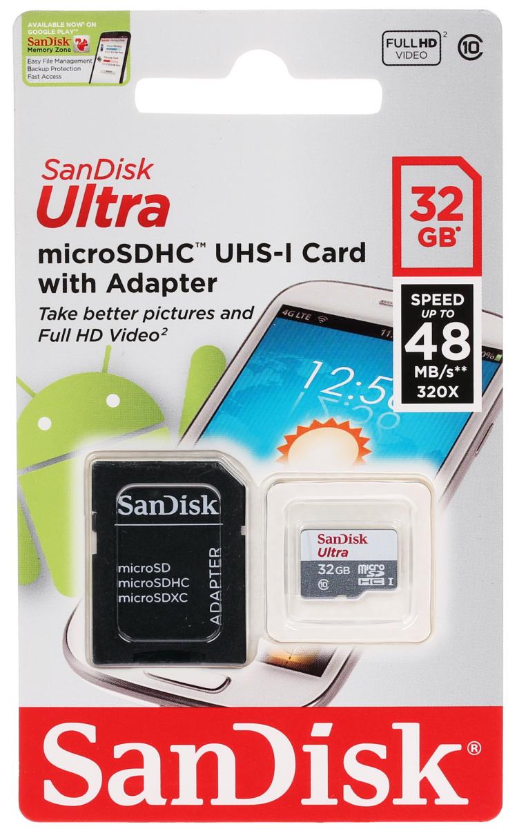 Карта памяти microSDHC 32 ГБ SanDisk
