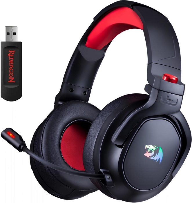Наушники игровые 7.1 беспроводные Redragon Nomen