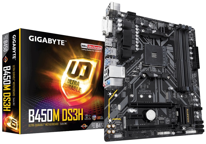 Материнская плата AMD B450 Gigabyte B450M