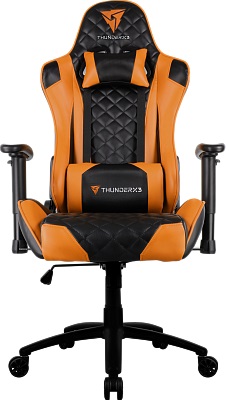Кресло для геймеров ThunderX3 TGC12-BO; черный/оранжевый