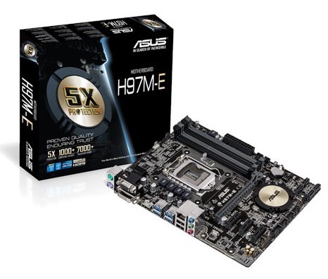 Материнская плата intel H97 Asus H97M-E;