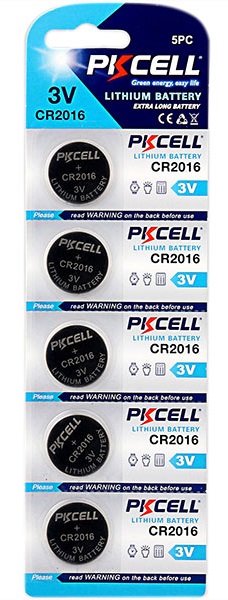 Батарейка 2016 PKCELL (CR2016-5B); литиевая; 5