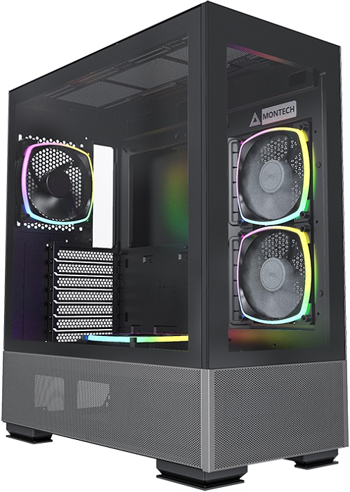 Корпус Montech SKY TWO Black; ATX;