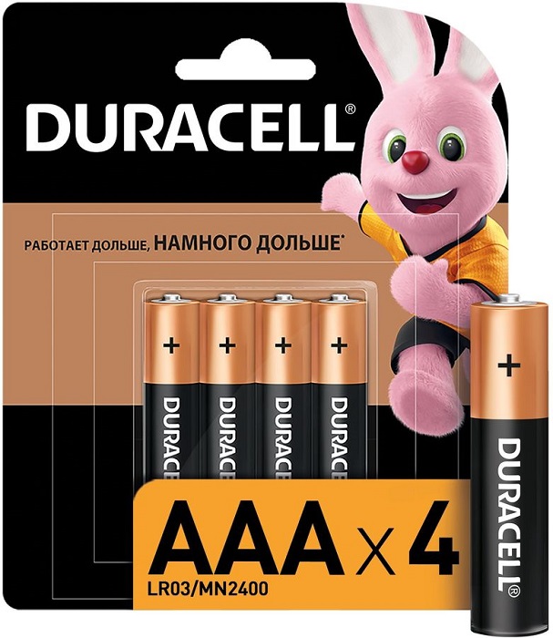 Батарейка AAA Duracell Basic CN LR03-4BL