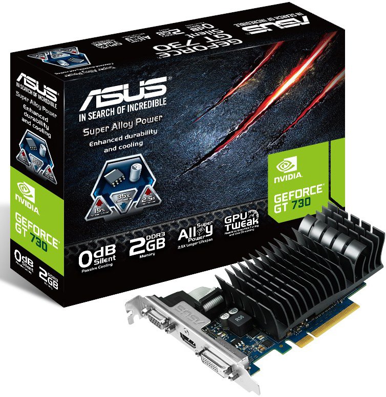 Видеокарта nVidia GT 730 Asus GT730-SL-2GD3-BRK