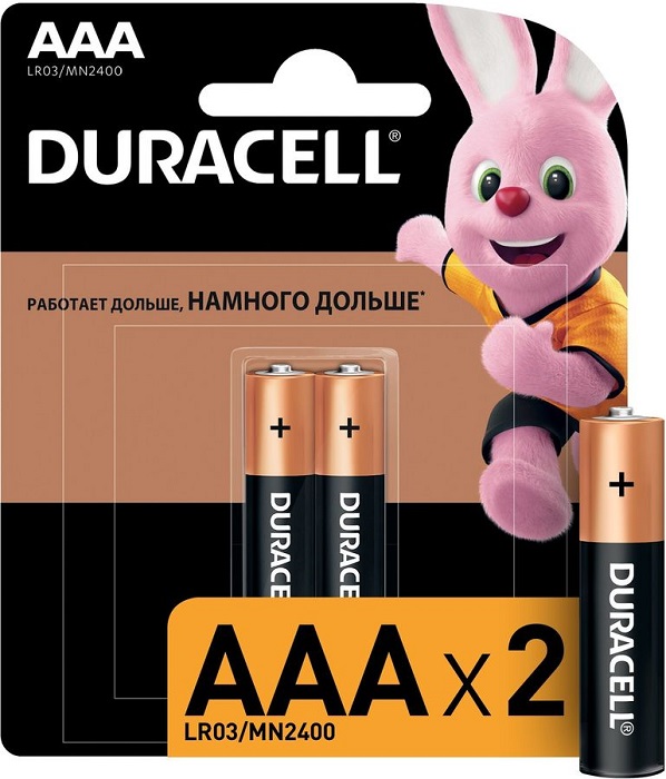 Батарейка AAA Duracell Basic CN LR03-2BL