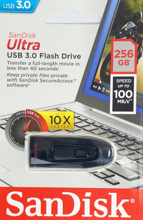USB-флэш 256 ГБ SanDisk Ultra (SDCZ48-256G-U46);